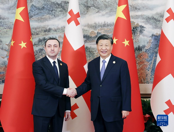 習近平會見格魯吉亞總理加里巴什維利